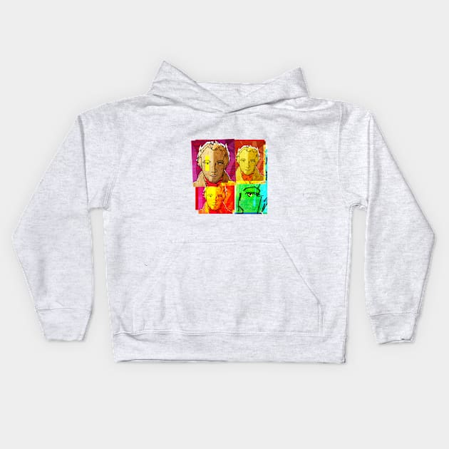 WILLIAM BLAKE COLLAGE: ENGLISH POET, WRITER, ARTIST Kids Hoodie by CliffordHayes